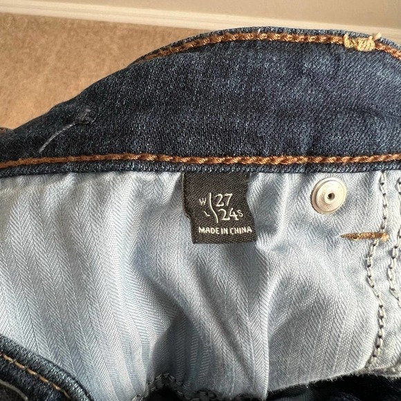 Abercrombie & Fitch Mid Rise Super Skinny Ankle Jeans Distressed Stretch 27P - Picture 8 of 8